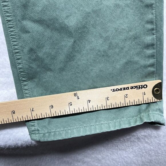 Club Monaco Jeans Mens Size 34x32 Green Straight Leg Cotton Pockets Denim Casual - Picture 9 of 12